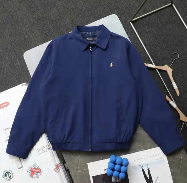 Polo Ralph Lauren Classic Windbreaker Navy Blue Jacket - 1