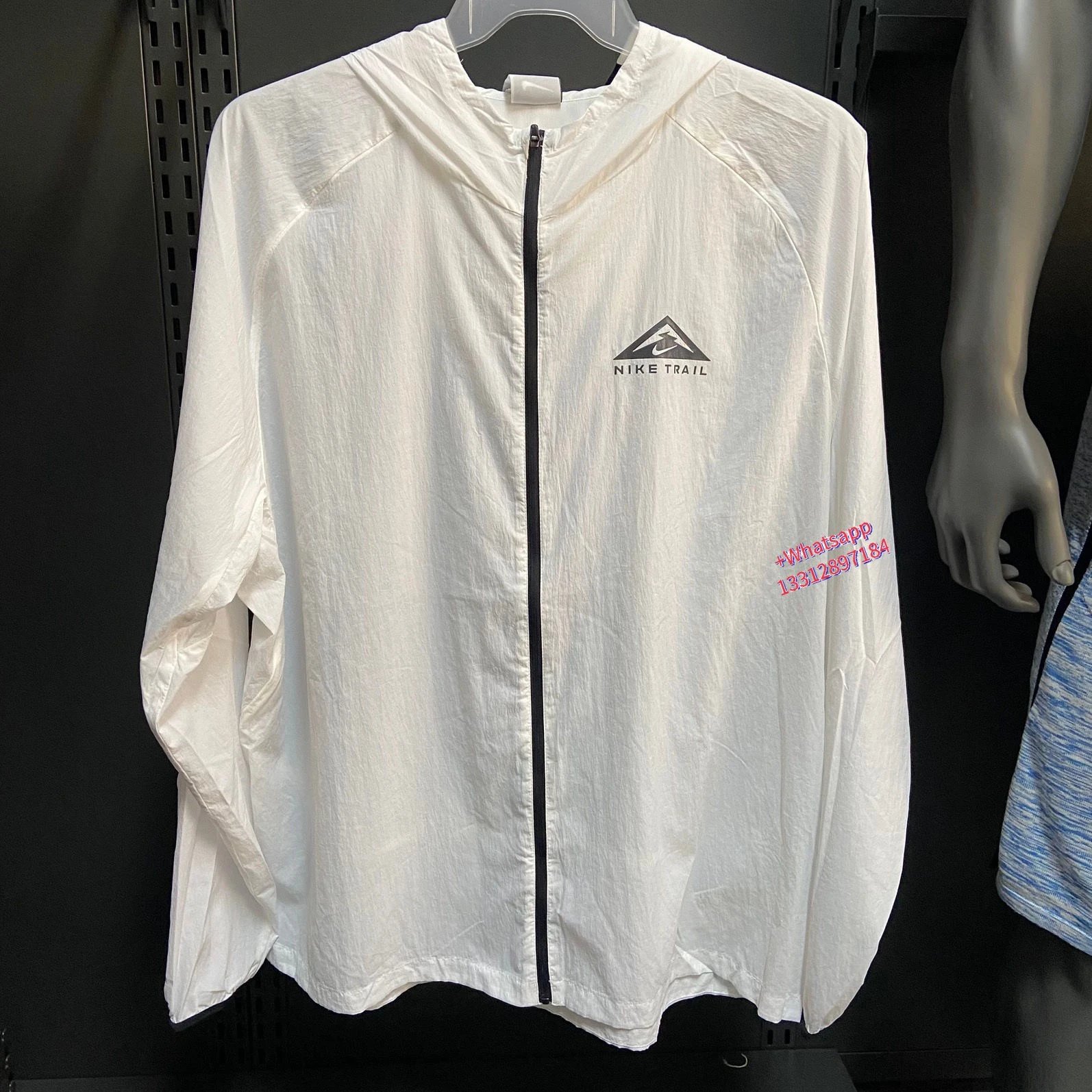 Nike Jackets Trail hooded zip-up windbreaker — White long-sleeve 2