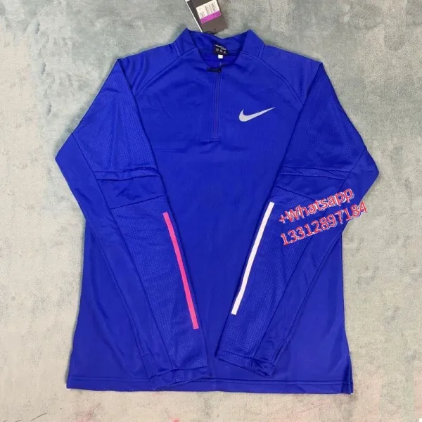 Nike Element Half-Zip Running Top Royal Blue Activewear - 1