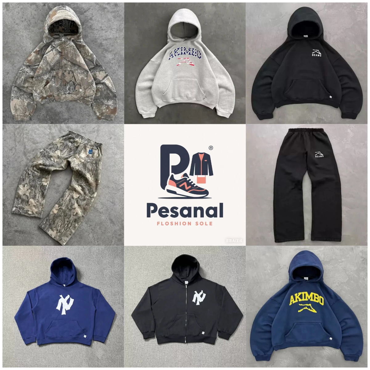 LJF52- Fashion Trend Street Hoodie Pants WhatsApp+86 13400682077 https://t.me/wer3697