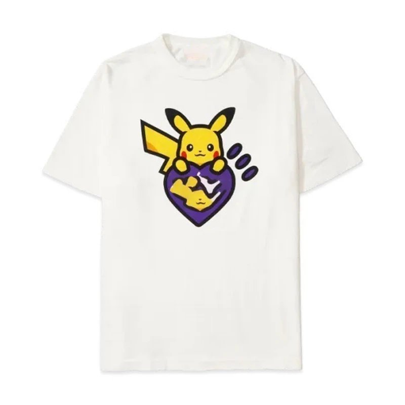 Pokémon x Uniqlo Pikachu Heart Print White T-Shirt - 7