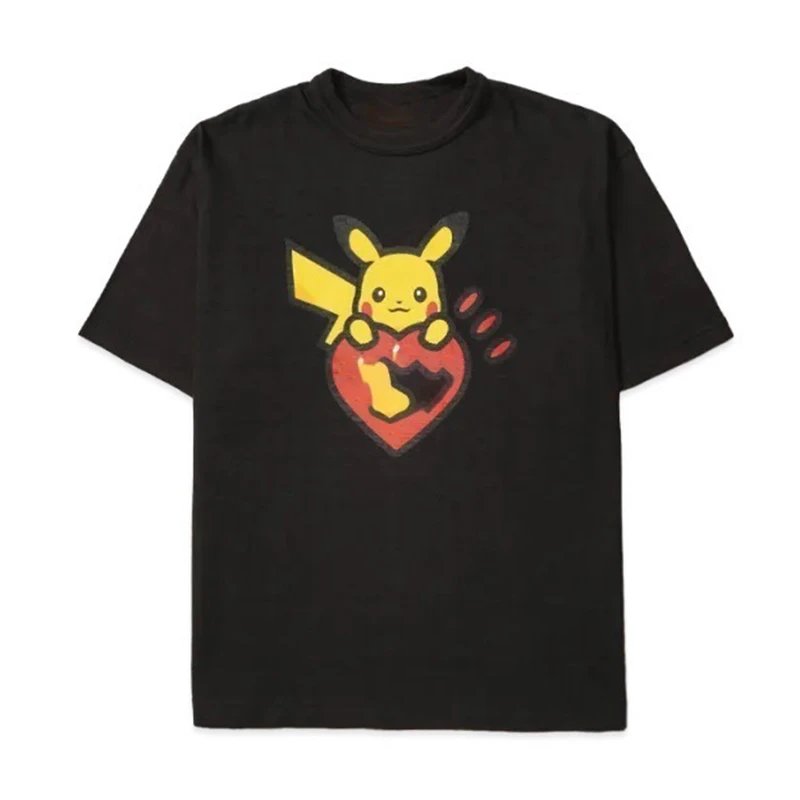 Pokémon x Uniqlo Pikachu Heart Print White T-Shirt - 3