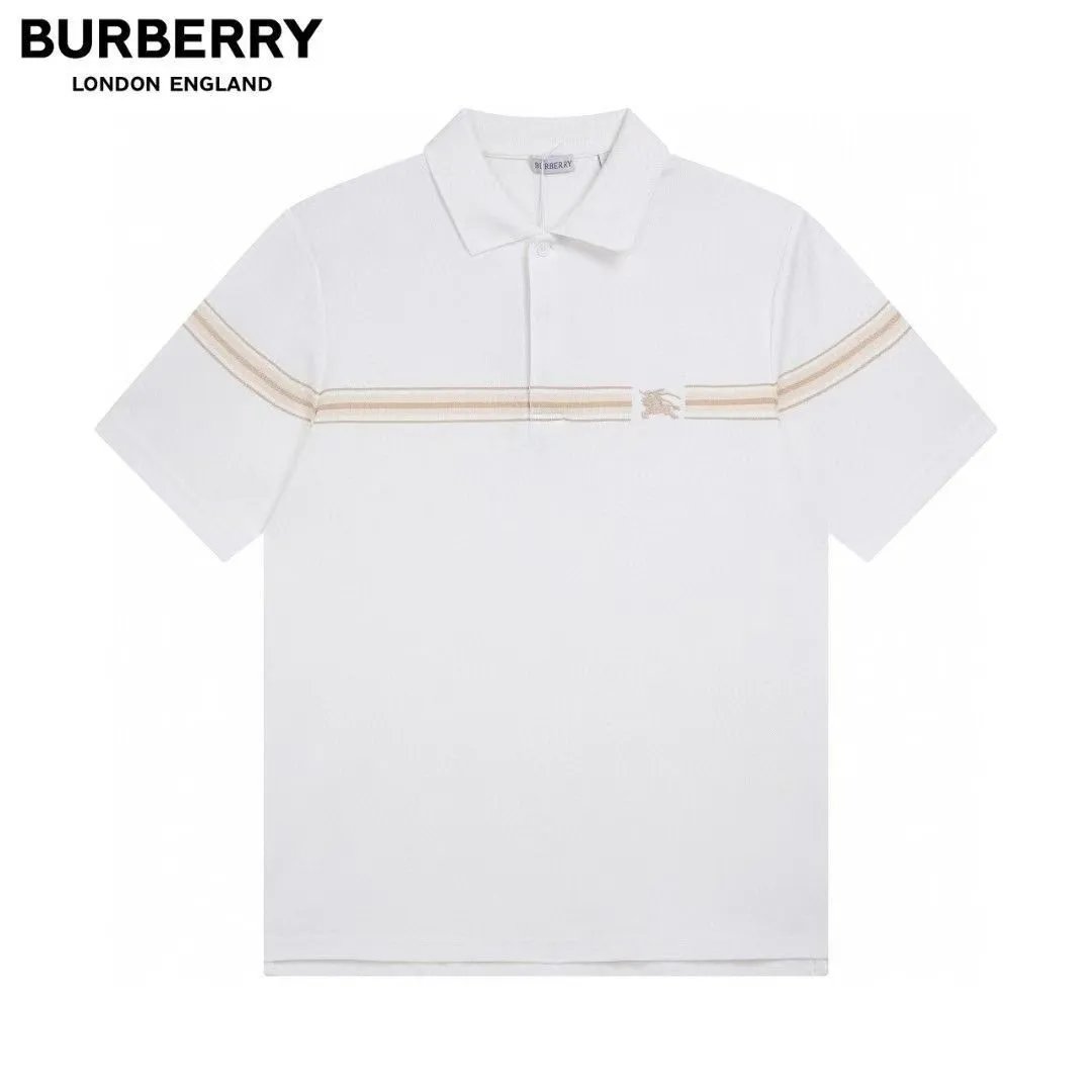 Burberry white polo shirt -4