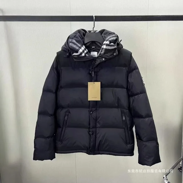 Burberry Zip-up hoodies and hooded down jackets with check lining product detail image 10