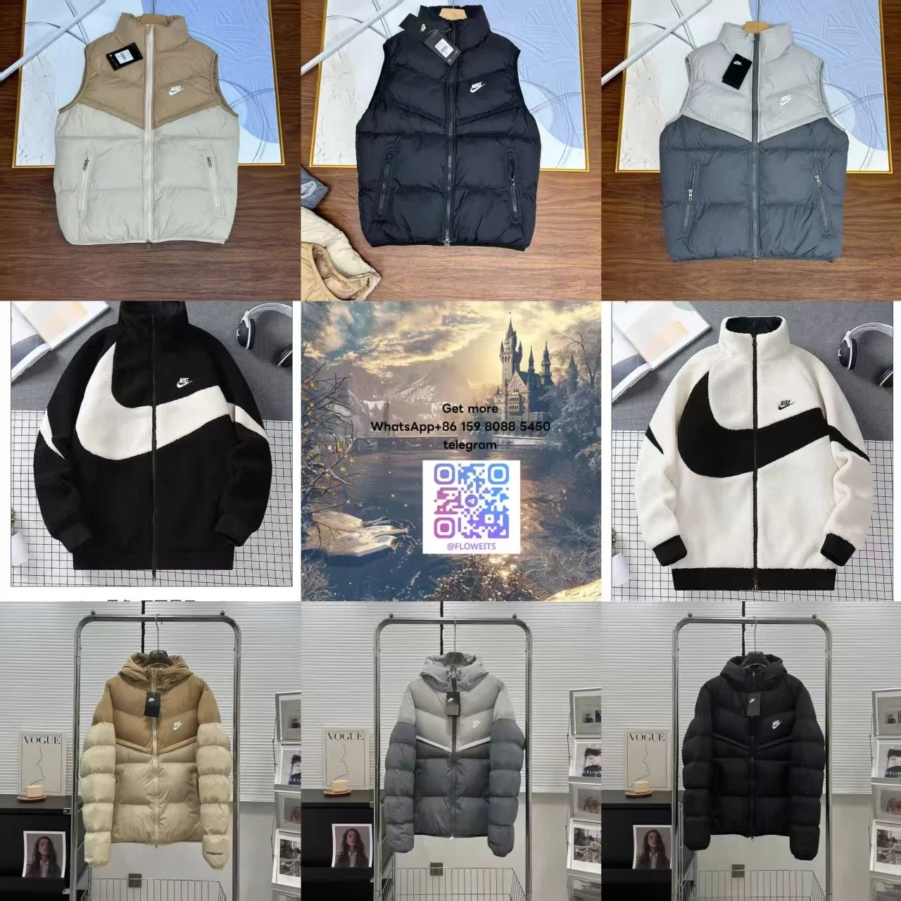 Nike B22 Puffer Vest & Fleece Jacket [31 styles]