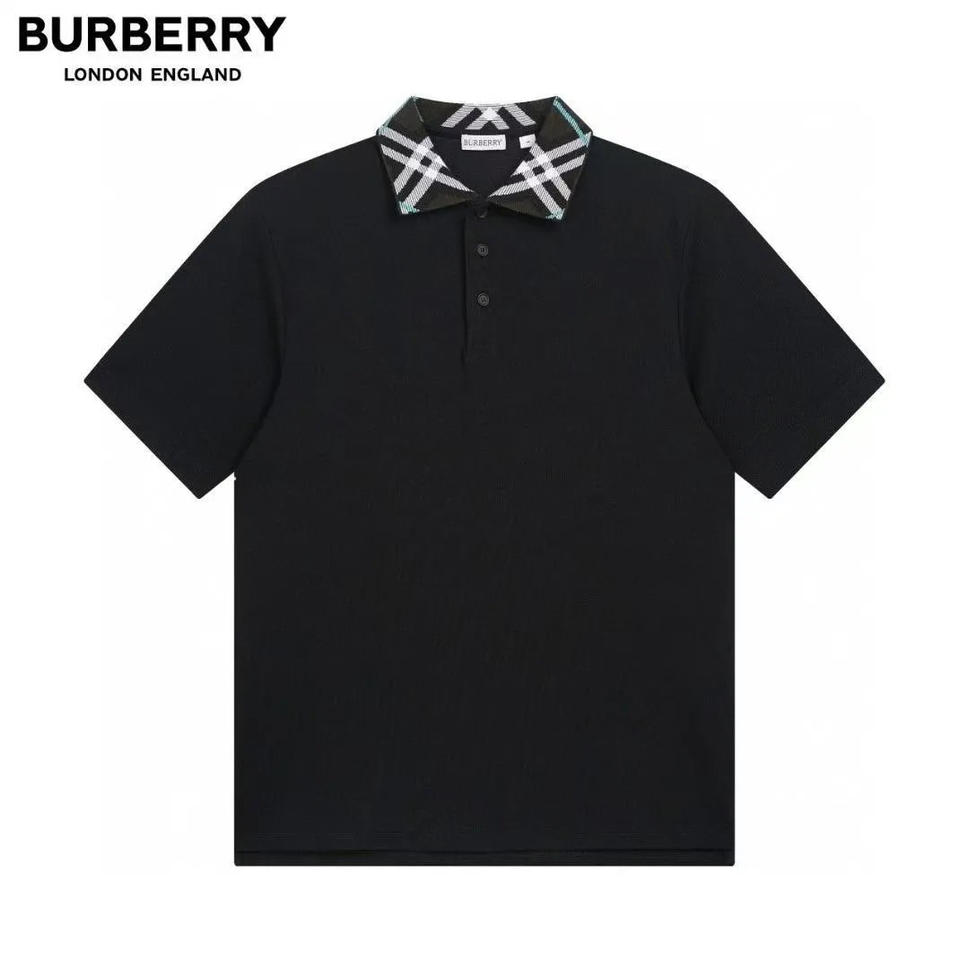 Burberry black polo shirt -5