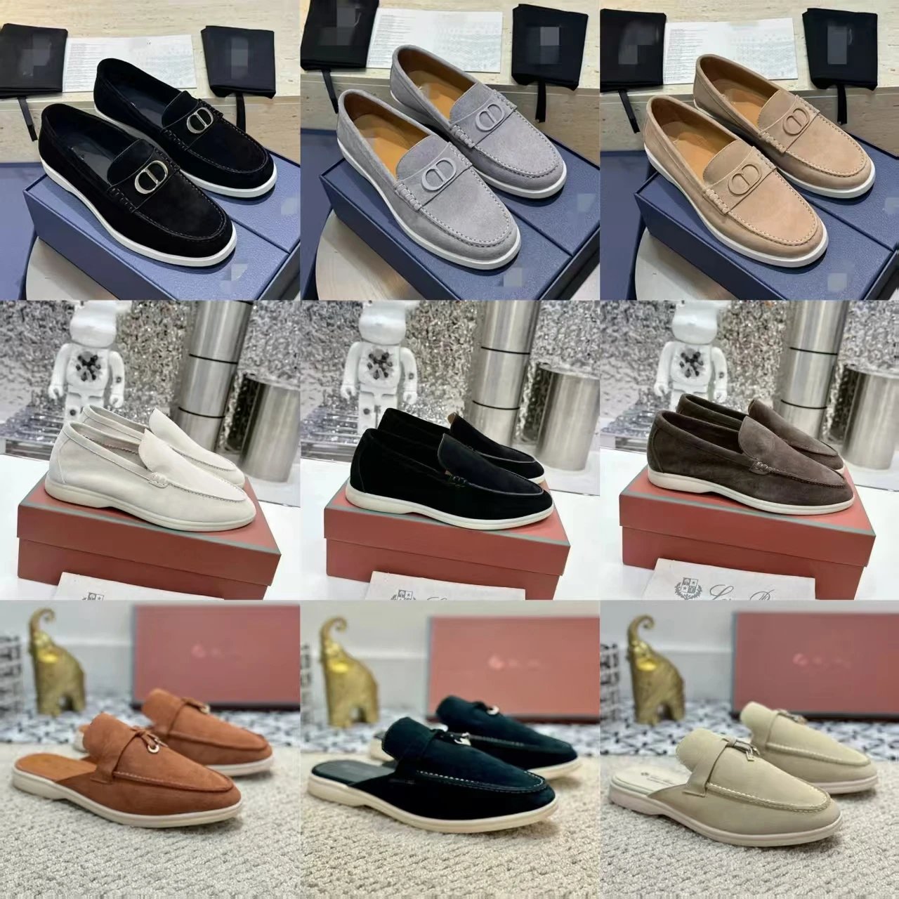 Dior Suede Loafer Black Casual