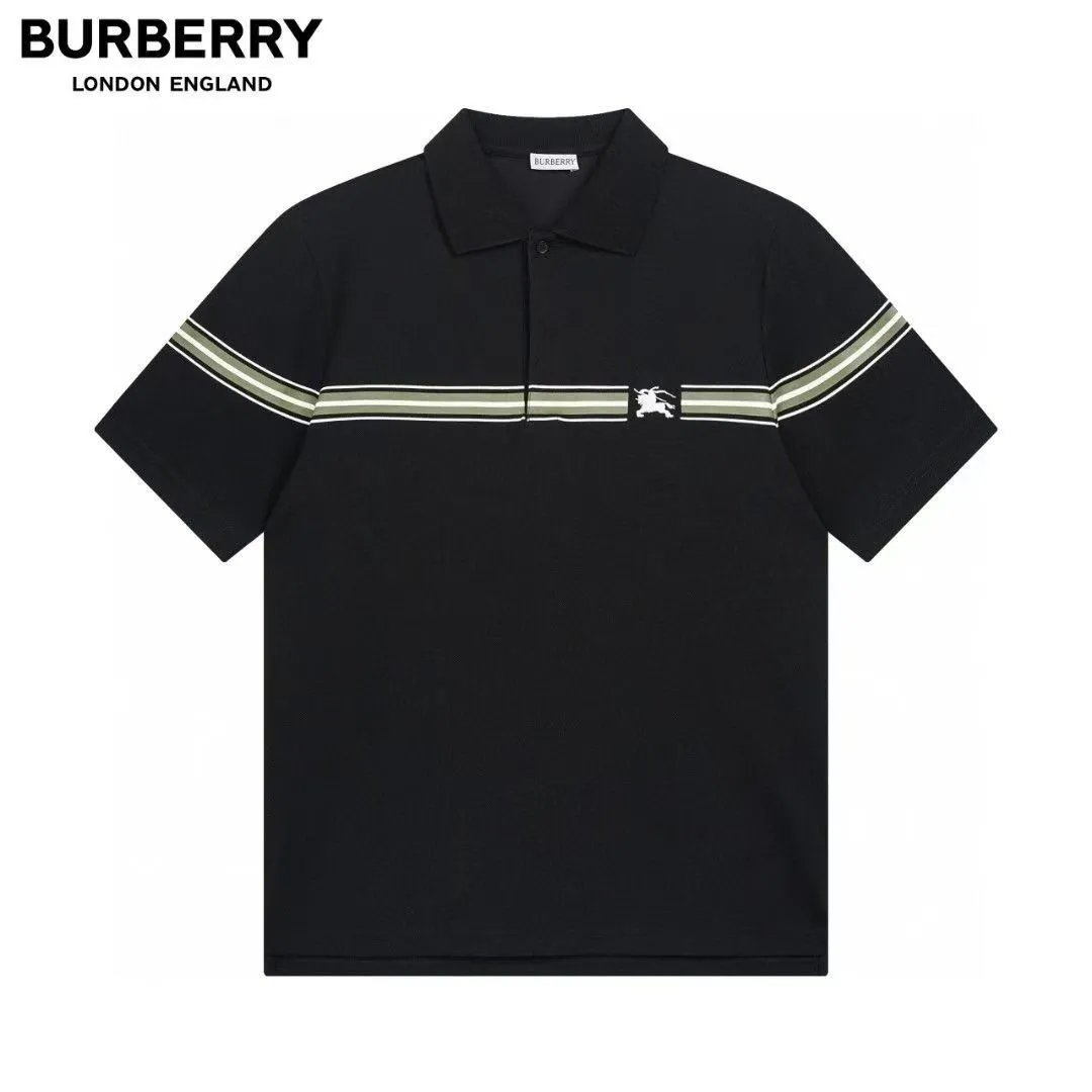 Burberry black polo shirt -7