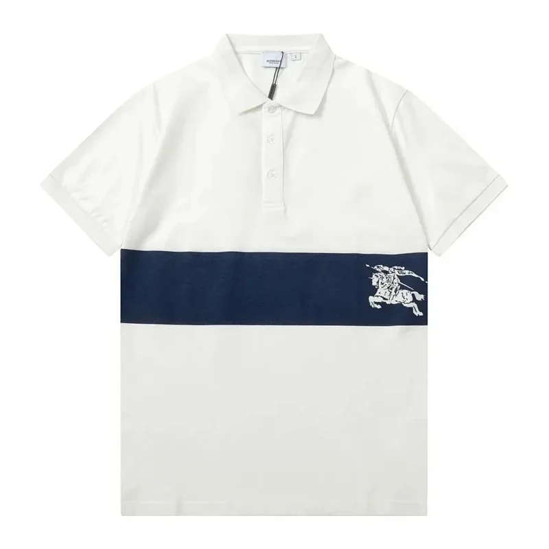 Burberry white polo shirt -1