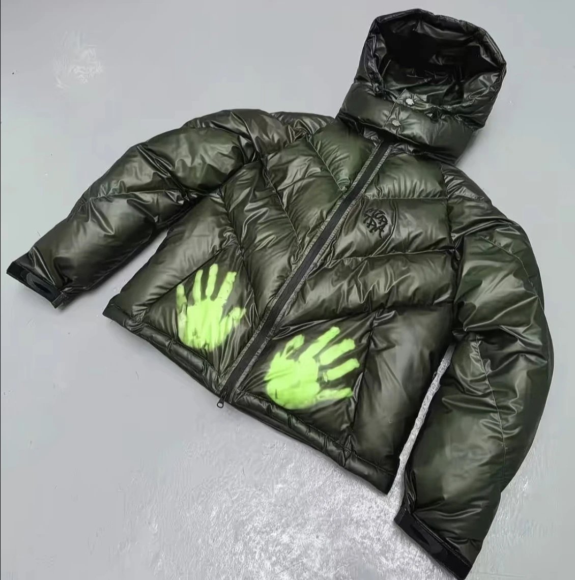 Vintage Long Sleeve Knit Sweater Down Jacket photo 4