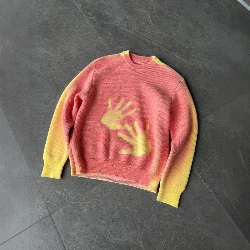 Vintage Long Sleeve Knit Sweater Down Jacket photo 6