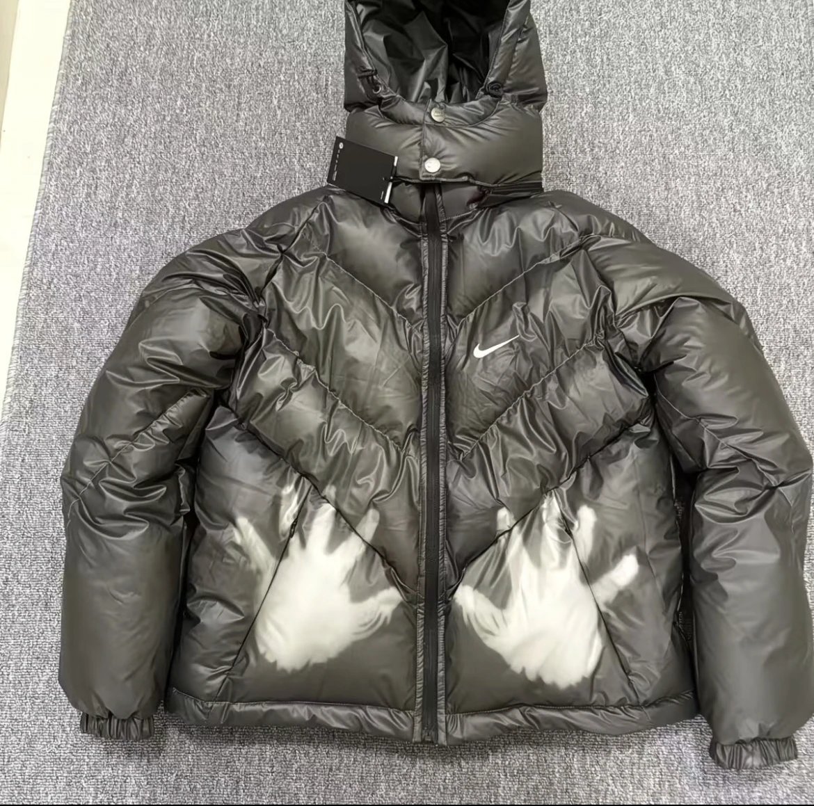 Vintage Long Sleeve Knit Sweater Down Jacket photo 2