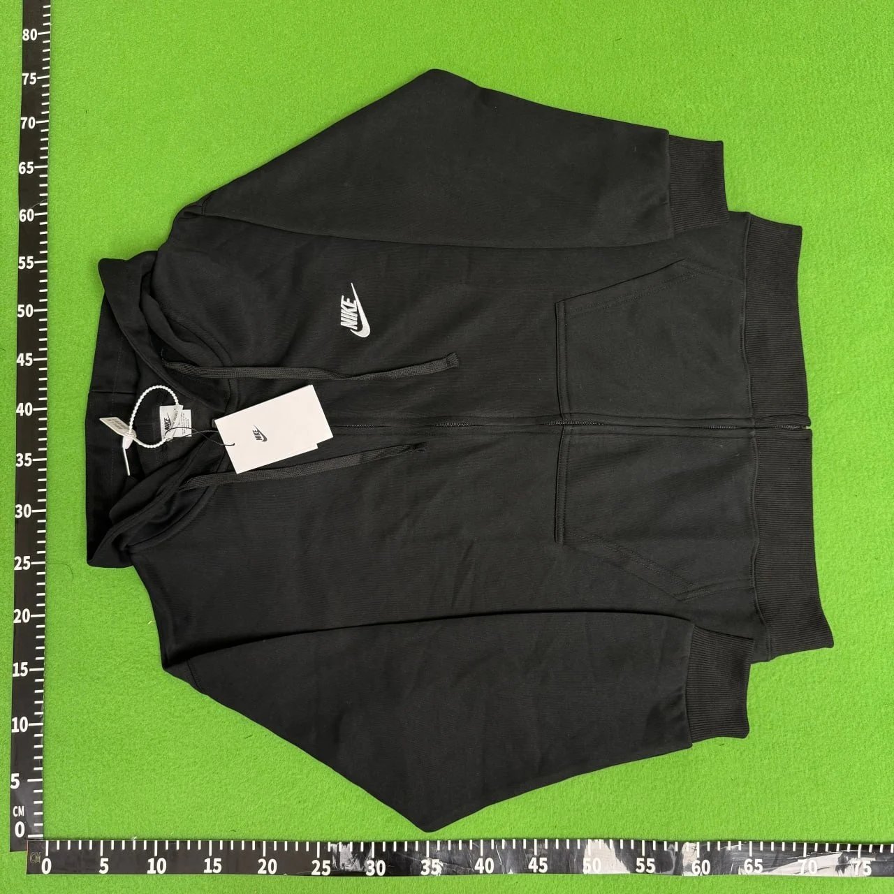 Black coat with zipper