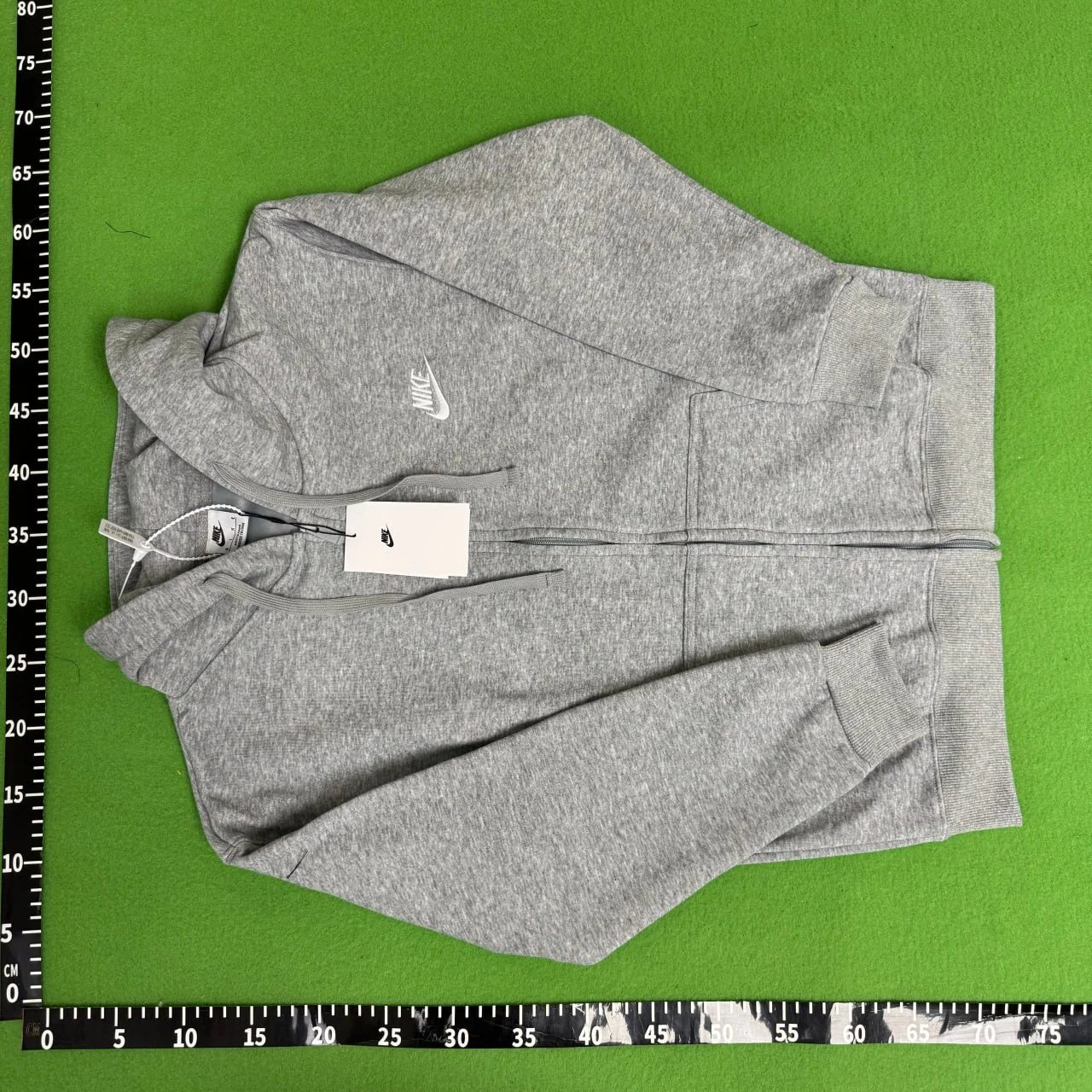 Gray jacket with zipper