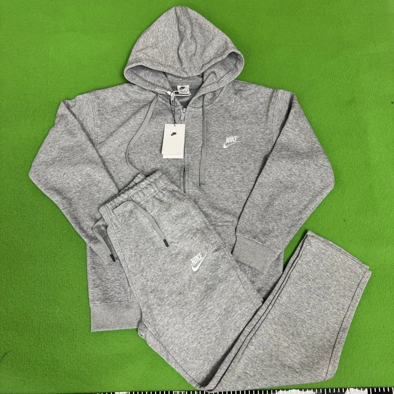 Gray Sweatshirt Hooded Suit