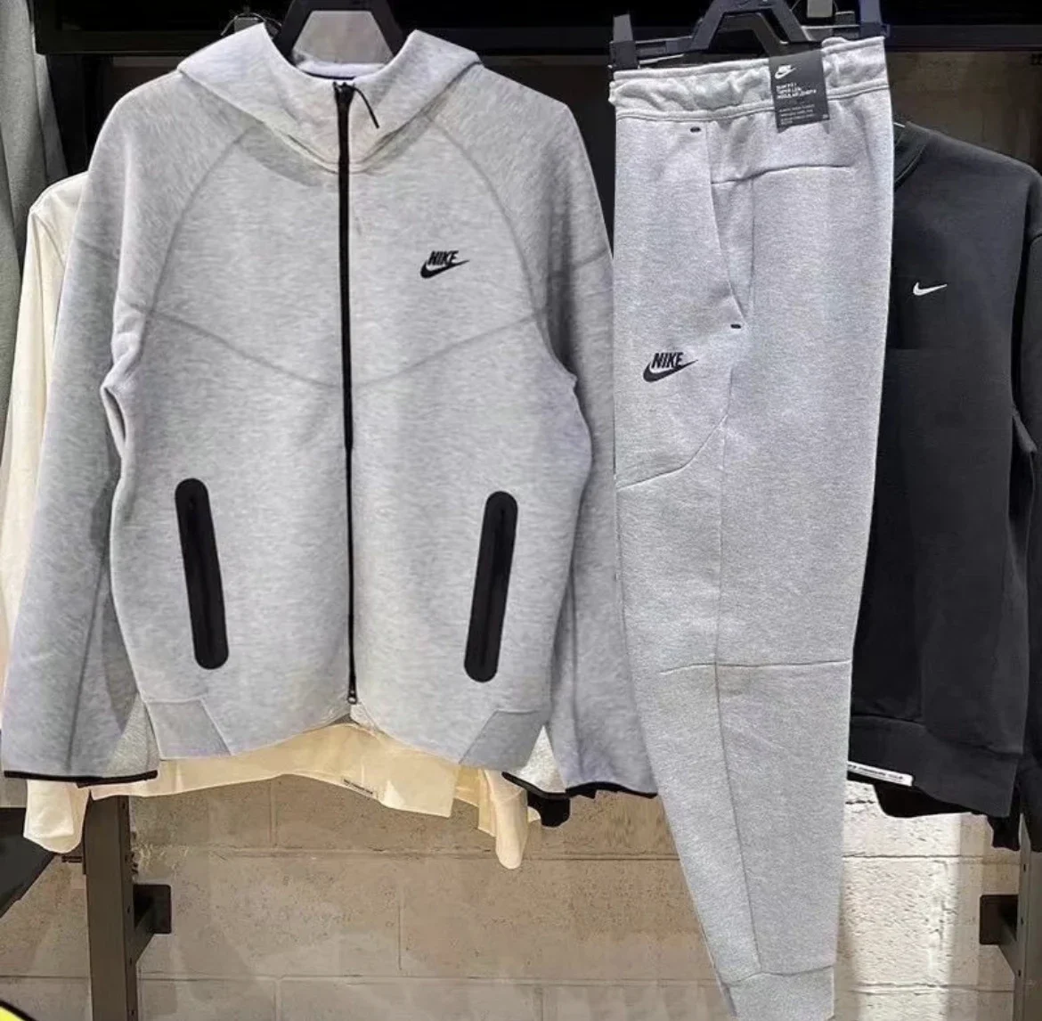 Nike Lacoste vest and sweatpants zip-up set