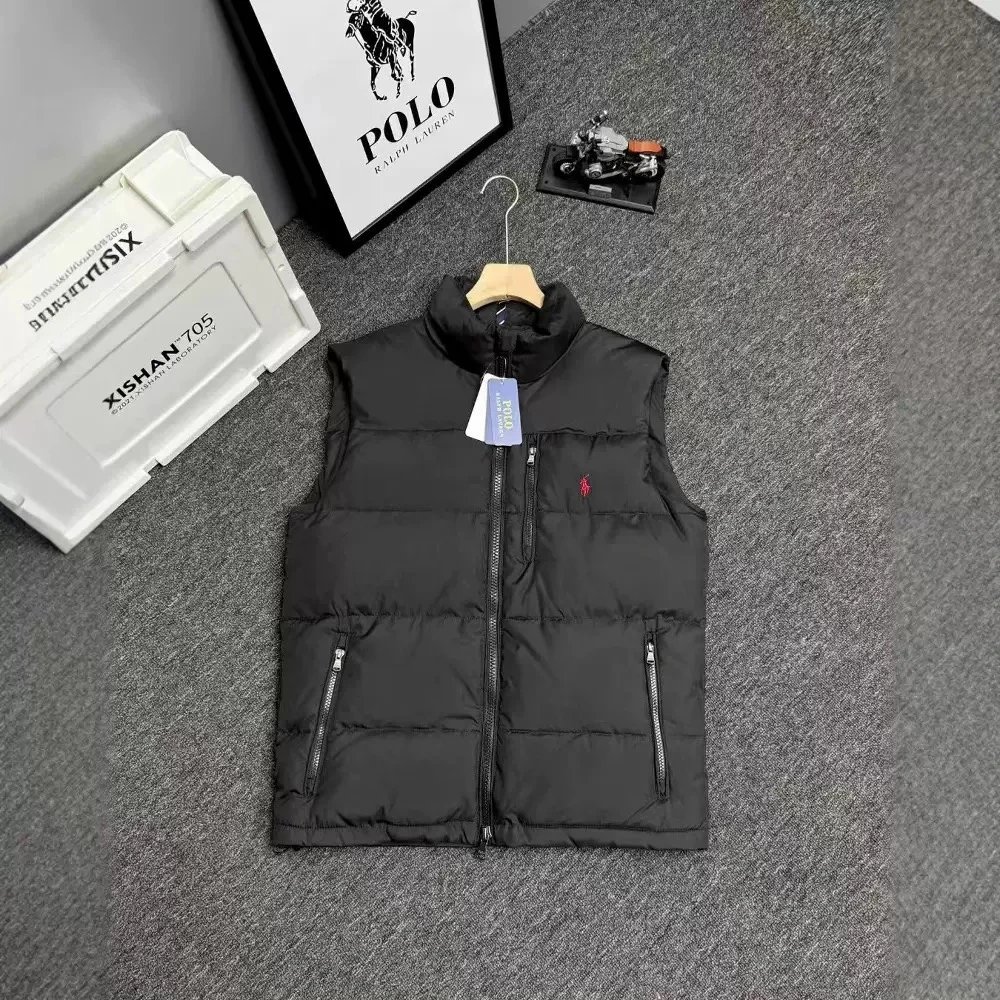 Ralph Lauren最高品质<70%白鸭绒马甲-黑色