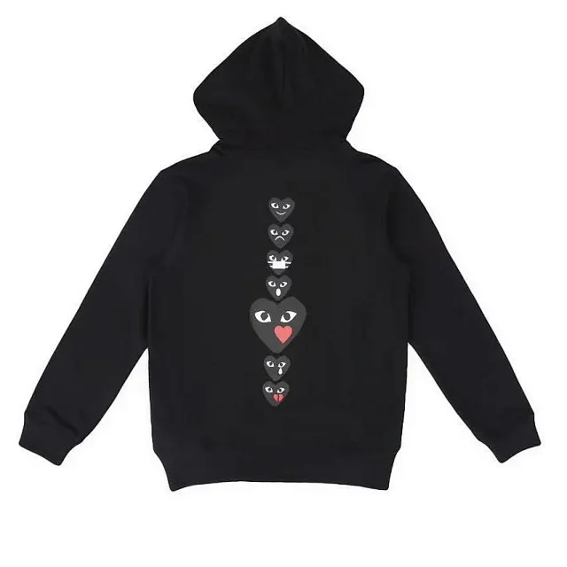 Comme des Garçons Hoodies & Sweatshirts PLAY heart graphic zip-up hoodie product detail image 13