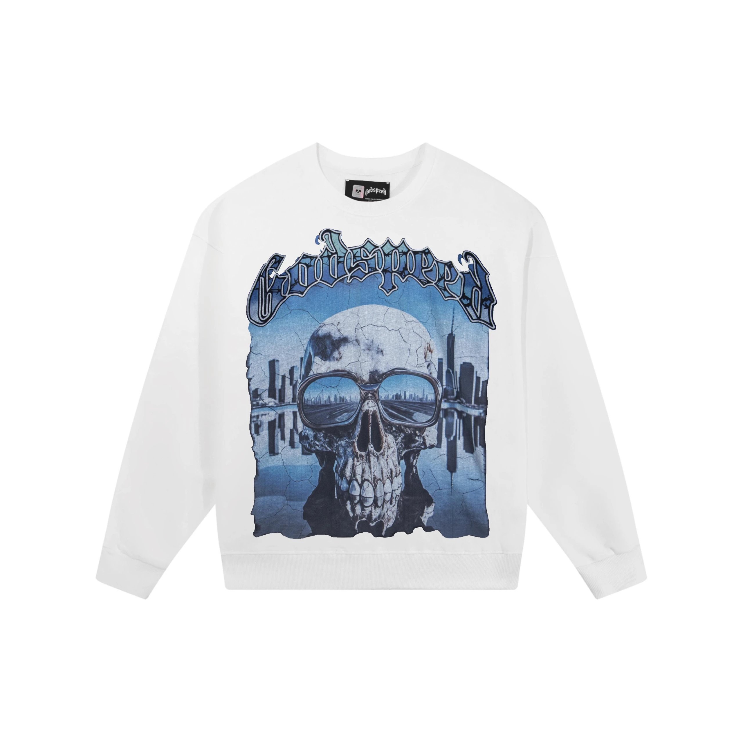 Godspeed Astronaut Sphinx Graphic Hoodie White - 13