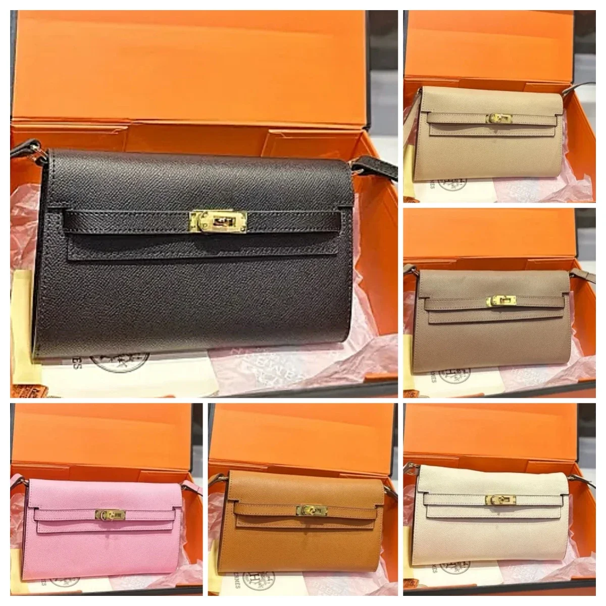 Classic Wallet / Clutch Styles from the Hermès Kelly Collection