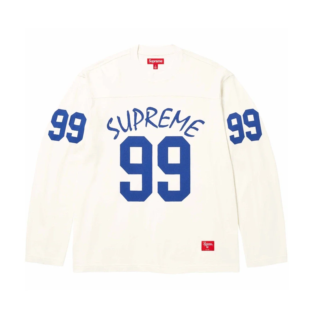Supreme 99 Number Vintage Football Longsleeve Tee