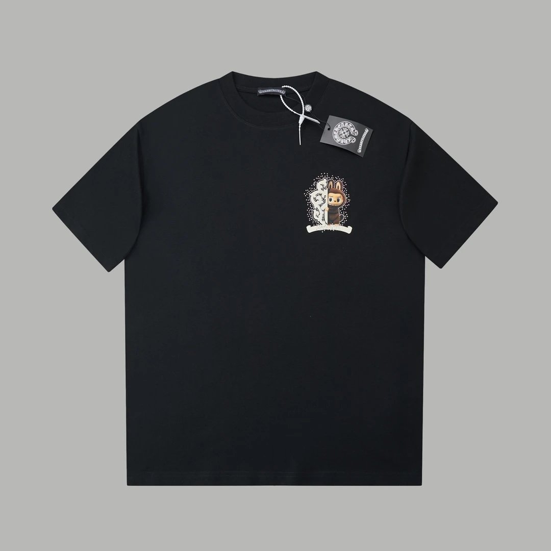 Louis Vuitton Flower Character Embroidered Washed Blue T-Shirt - 13