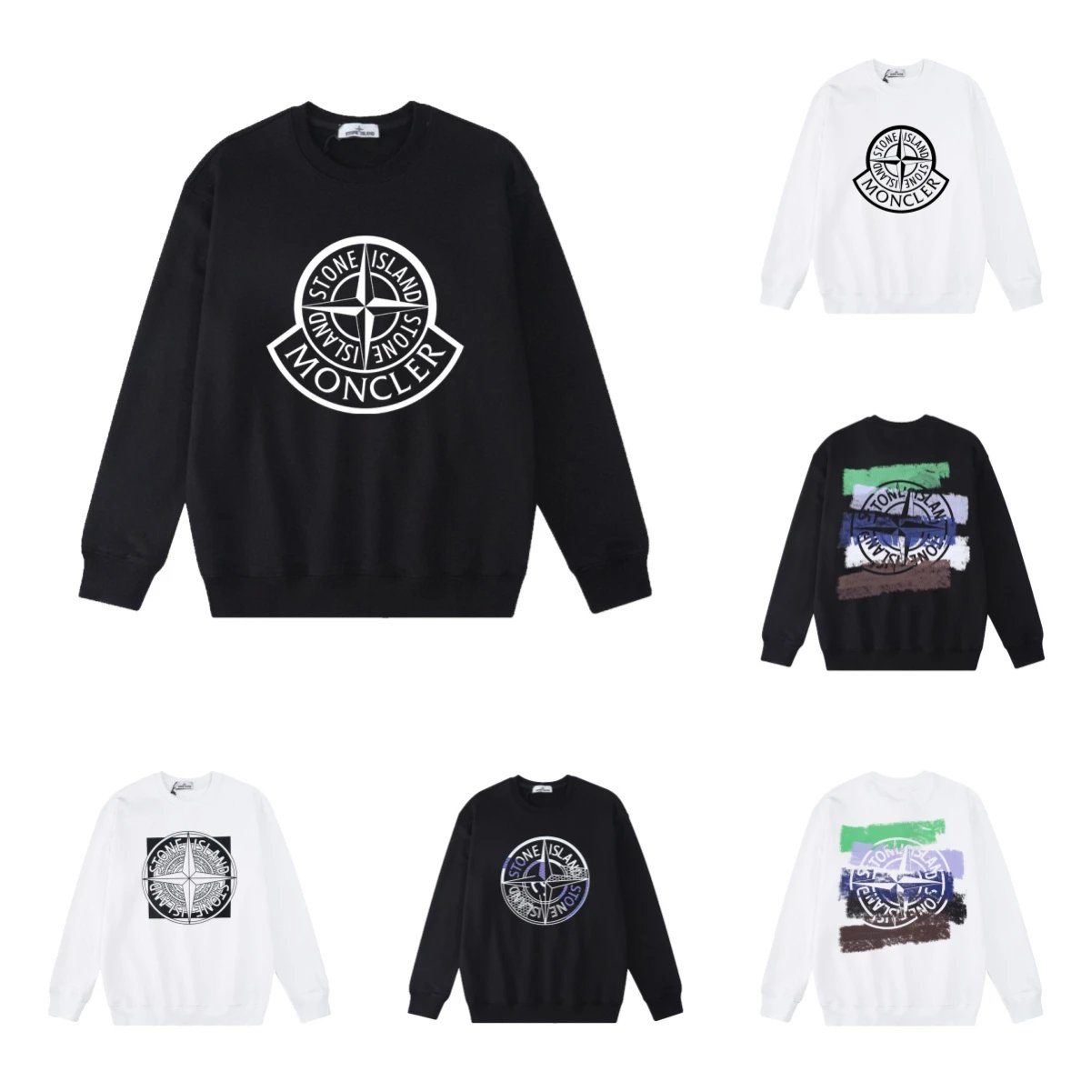 Moncler Black Long Sleeve Sweatshirt