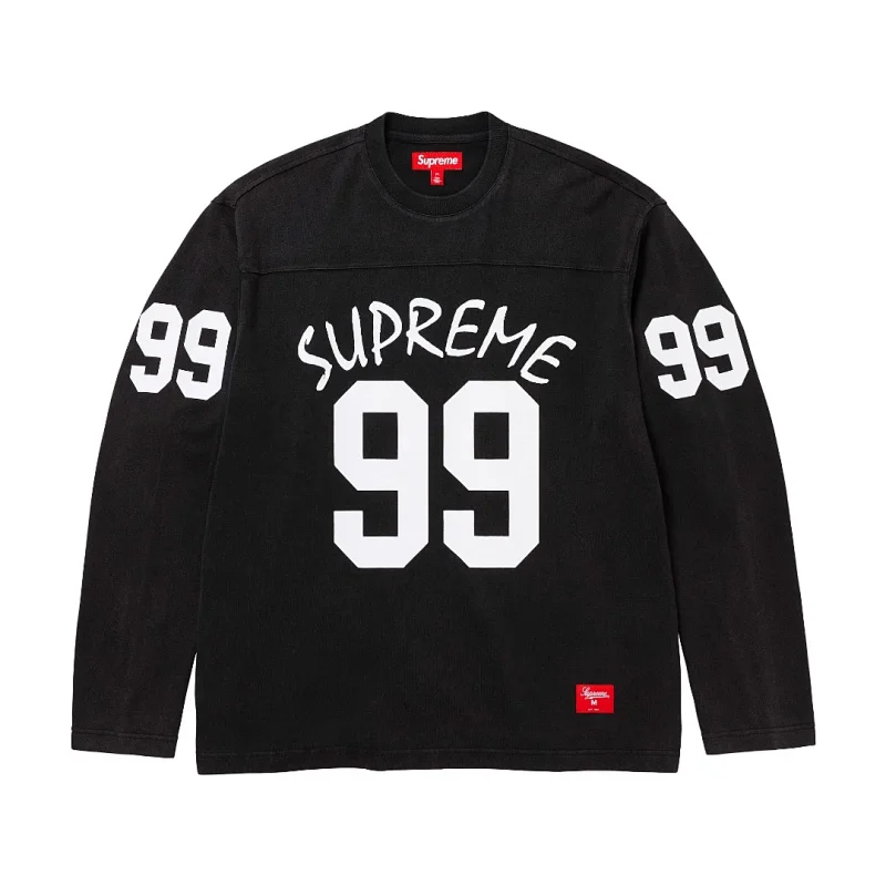 Supreme Black 99 Graphic Vintage Football Longsleeve - rep longsleeve
