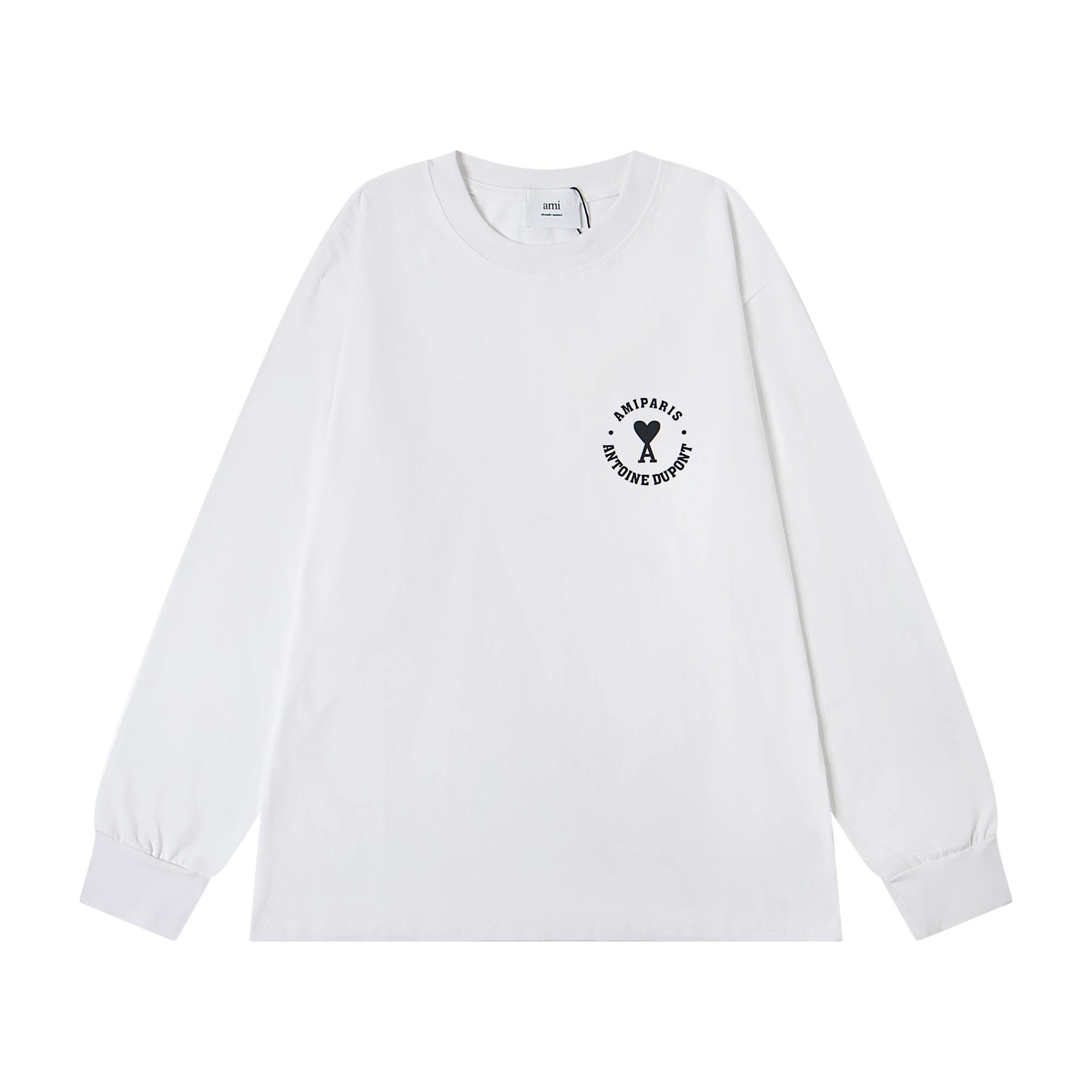 Ami Paris Eiffel Tower Embroidered Long-Sleeve T-Shirt Black - 11
