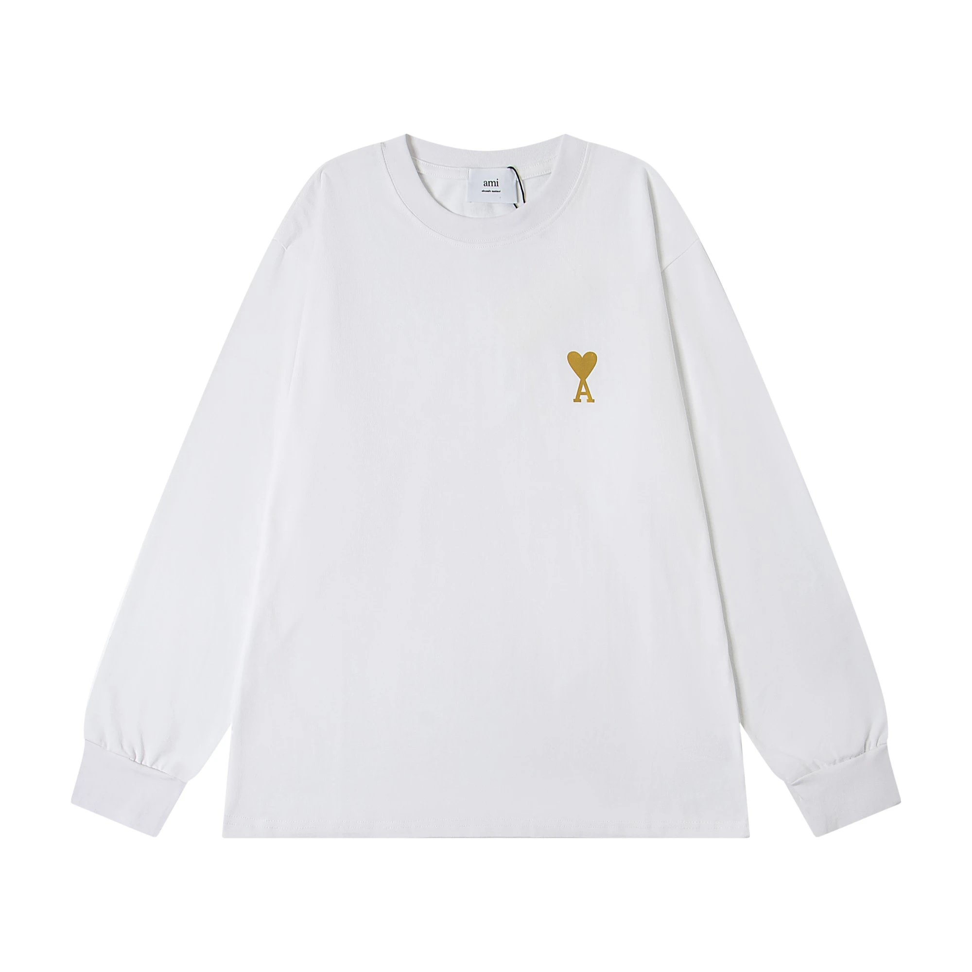 Ami Paris Eiffel Tower Embroidered Long-Sleeve T-Shirt Black - 13