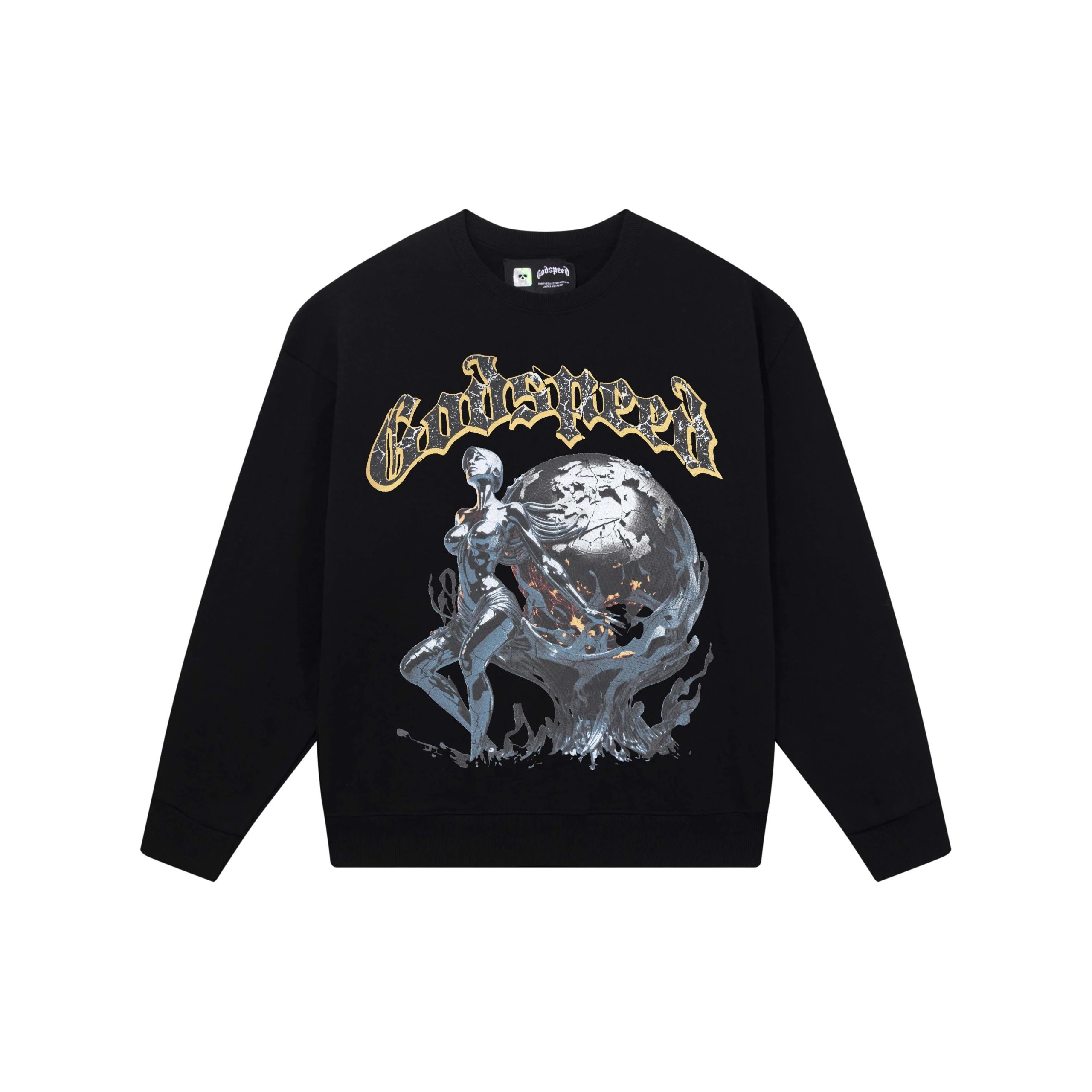 Godspeed Astronaut Sphinx Graphic Hoodie White - 14