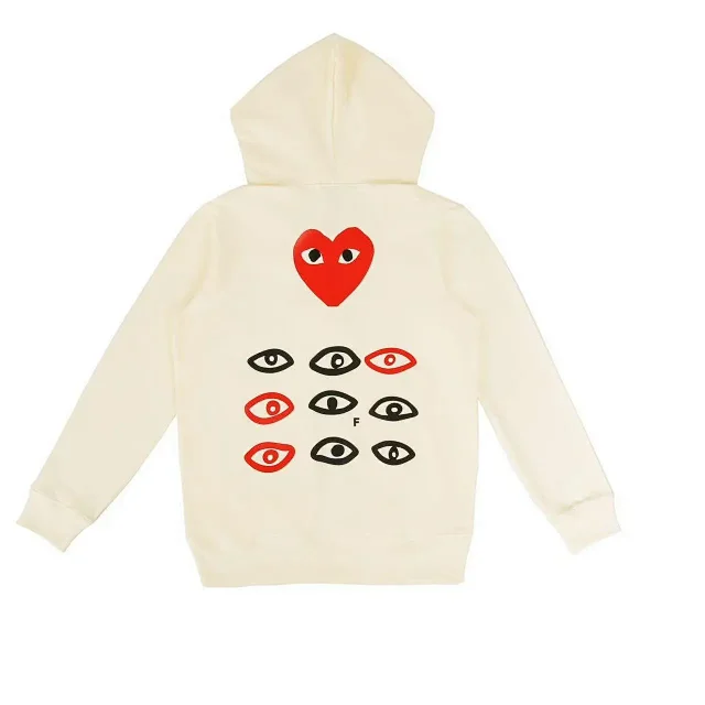 Comme des Garçons Hoodies & Sweatshirts PLAY heart graphic zip-up hoodie product detail image 15