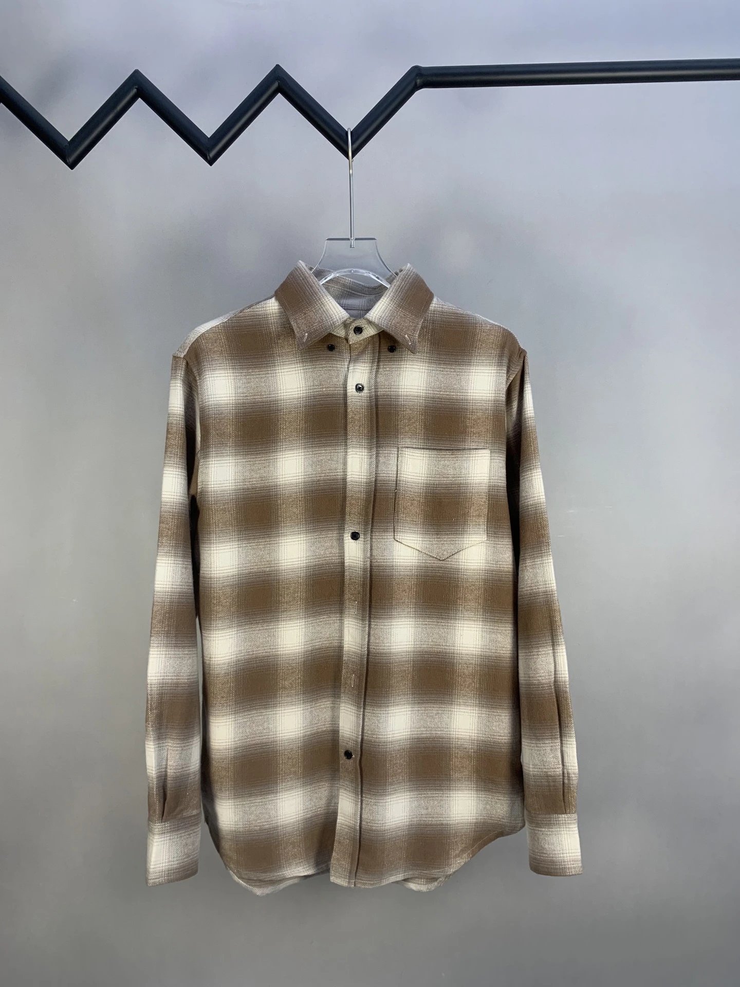 Dior Men's Striped Cotton Shirt in Light Blue - 8