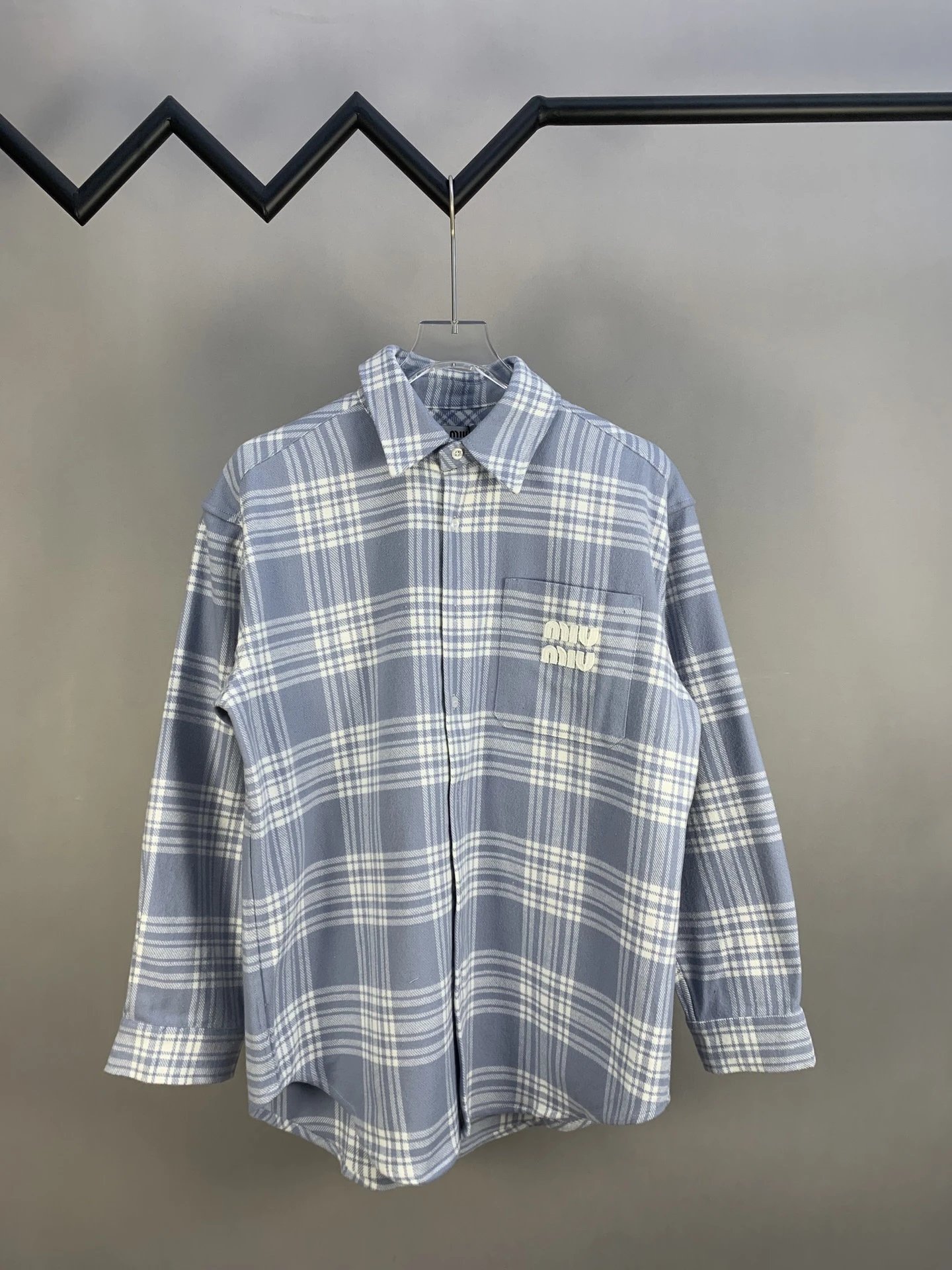 Dior Men's Striped Cotton Shirt in Light Blue - 9