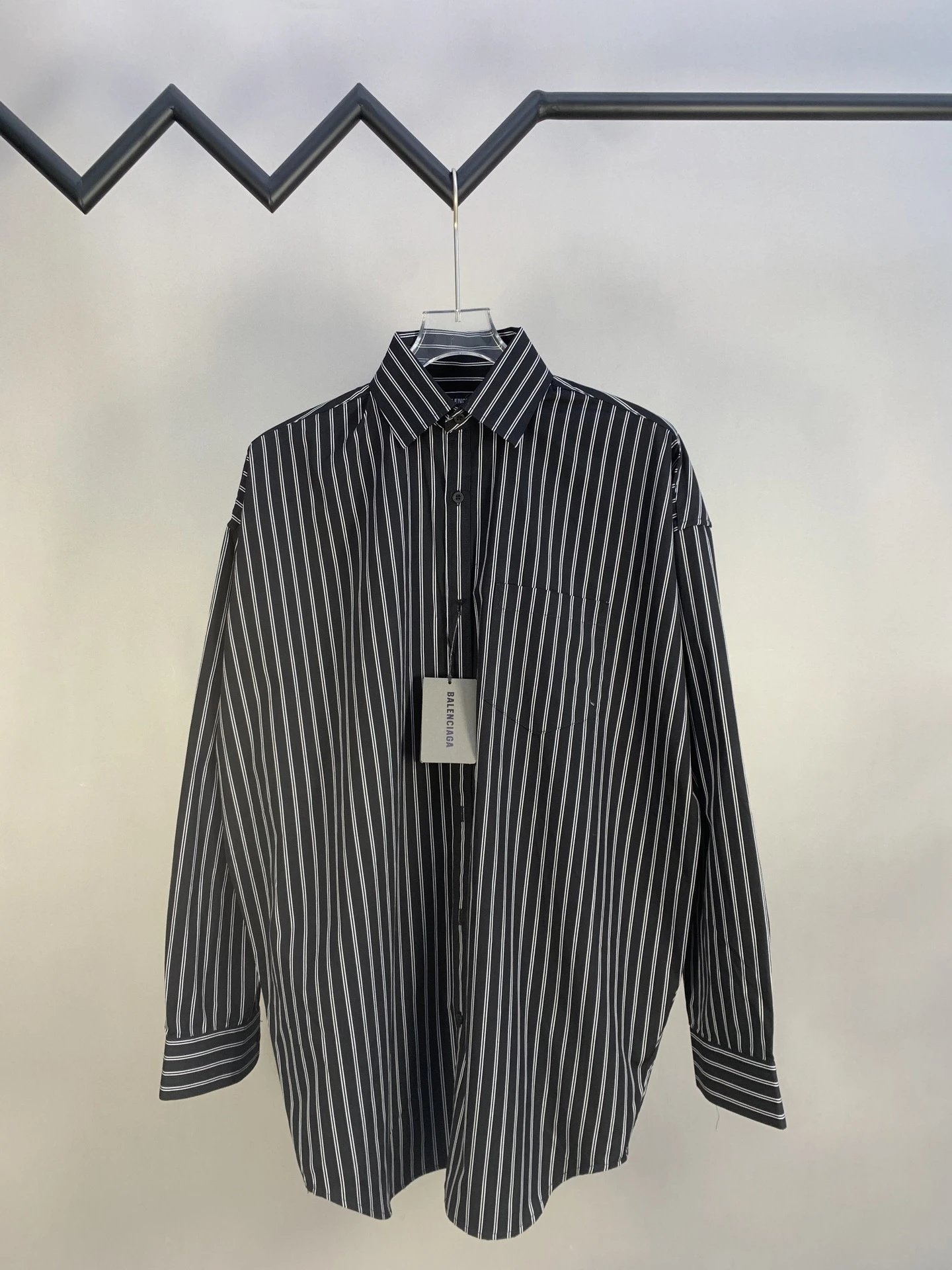 Dior Men's Striped Cotton Shirt in Light Blue - 11