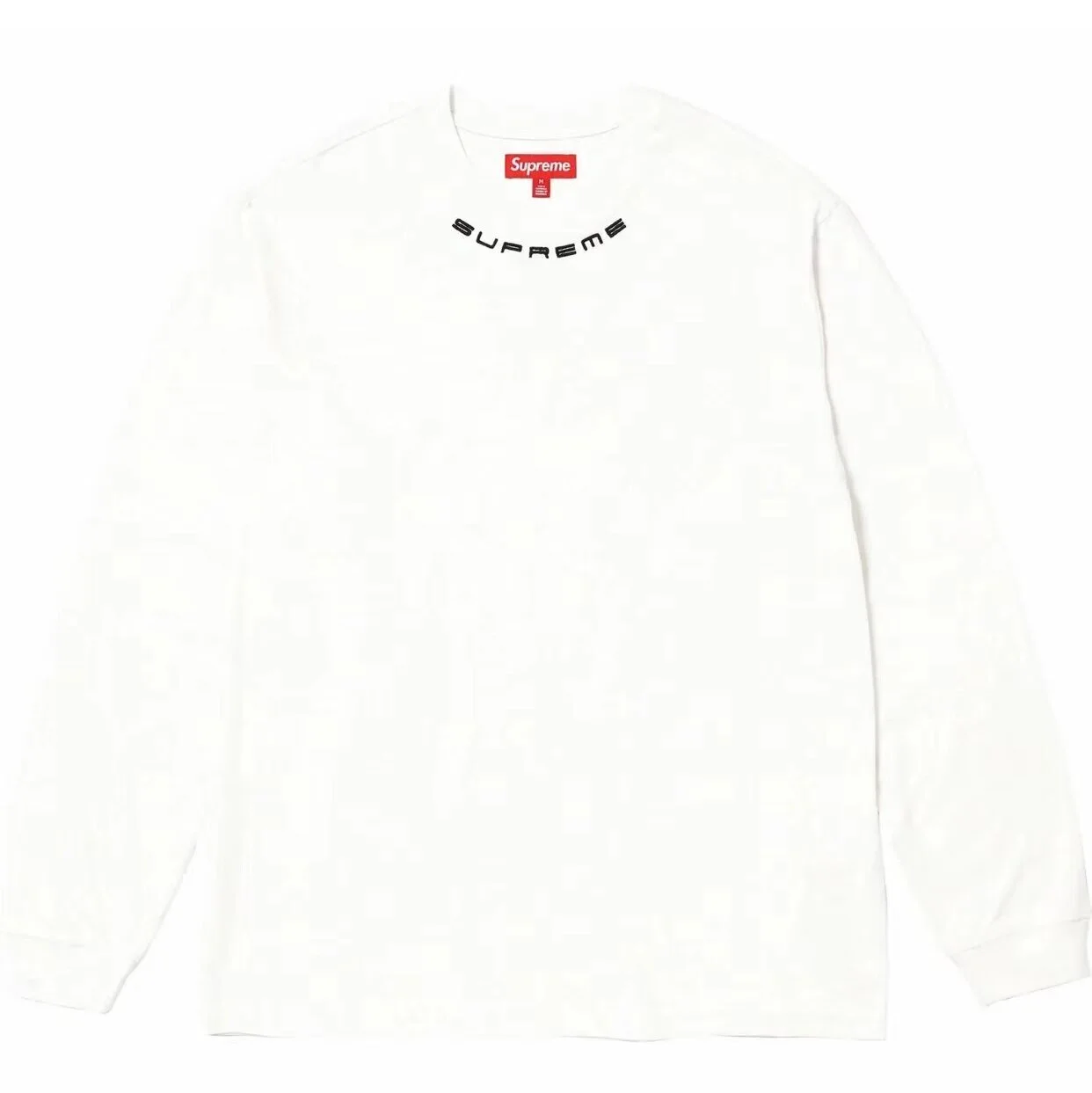 Supreme Neck Arc Logo Long Sleeve Tee