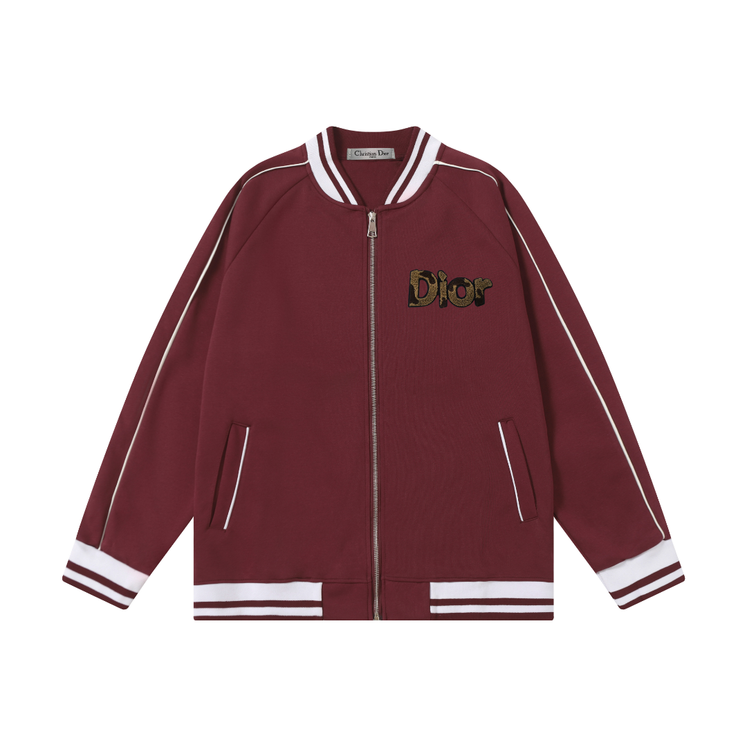 Dior Baseball Jacket Navy with White Stripes Outerwear - 5