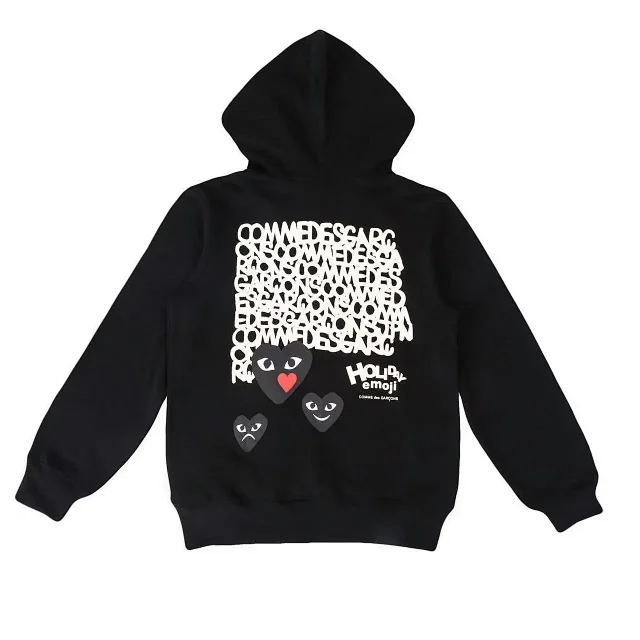Comme des Garçons Hoodies & Sweatshirts PLAY heart graphic zip-up hoodie product detail image 12