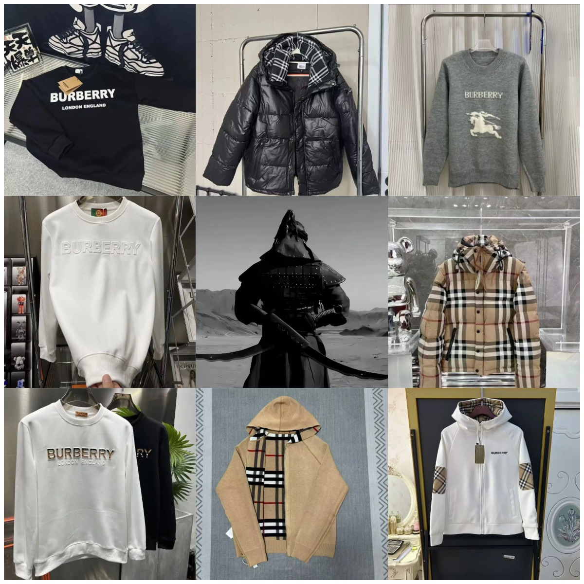 Burberry Check Hoodie/Sweater 