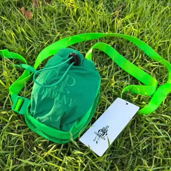 CP Company Drawstring Waist Bag Neon Green - 1