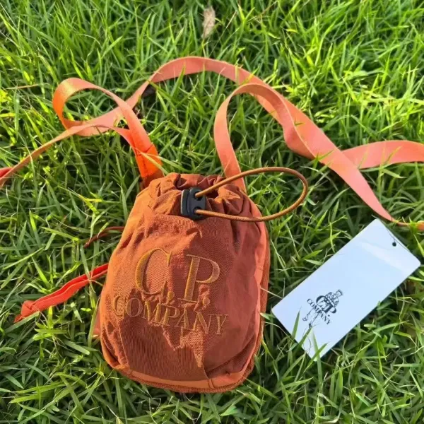 C.P. Company Drawstring Bucket Bag Orange - 1