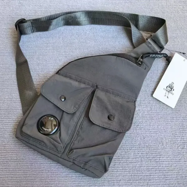 C.P. Company Goggle Pocket Crossbody Bag Gray - 1