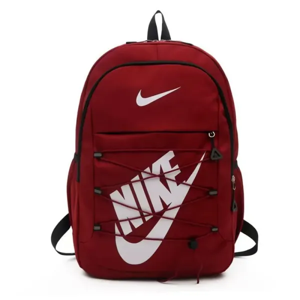 Nike Graphic Lace-Up Backpack Burgundy - 1