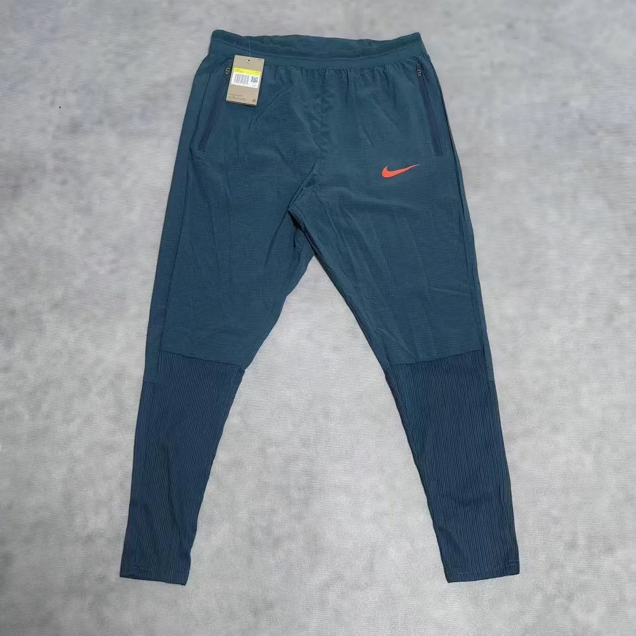 Blue Sweatpants with Orange Single Hook