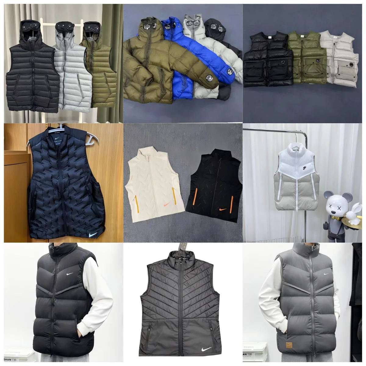 Nike Running Vest / Down Jacket [40+ styles]