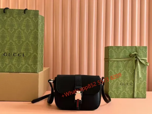 Gucci Horsebit 1955 Mini Crossbody Bag Black - 1