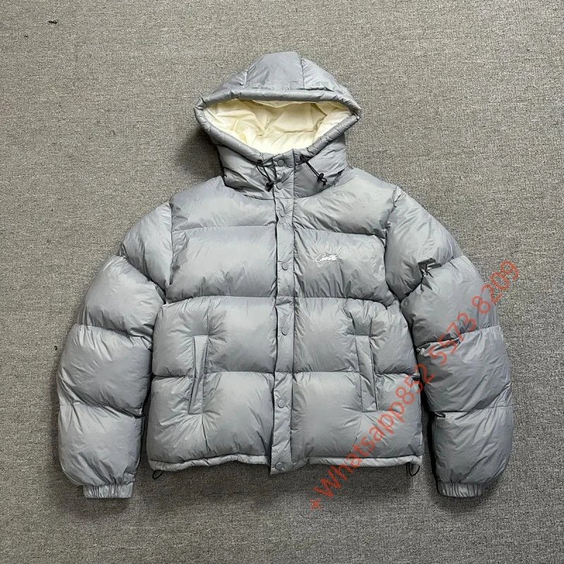 Unisex Heavy Cotton Hooded Padded Coat for Couples