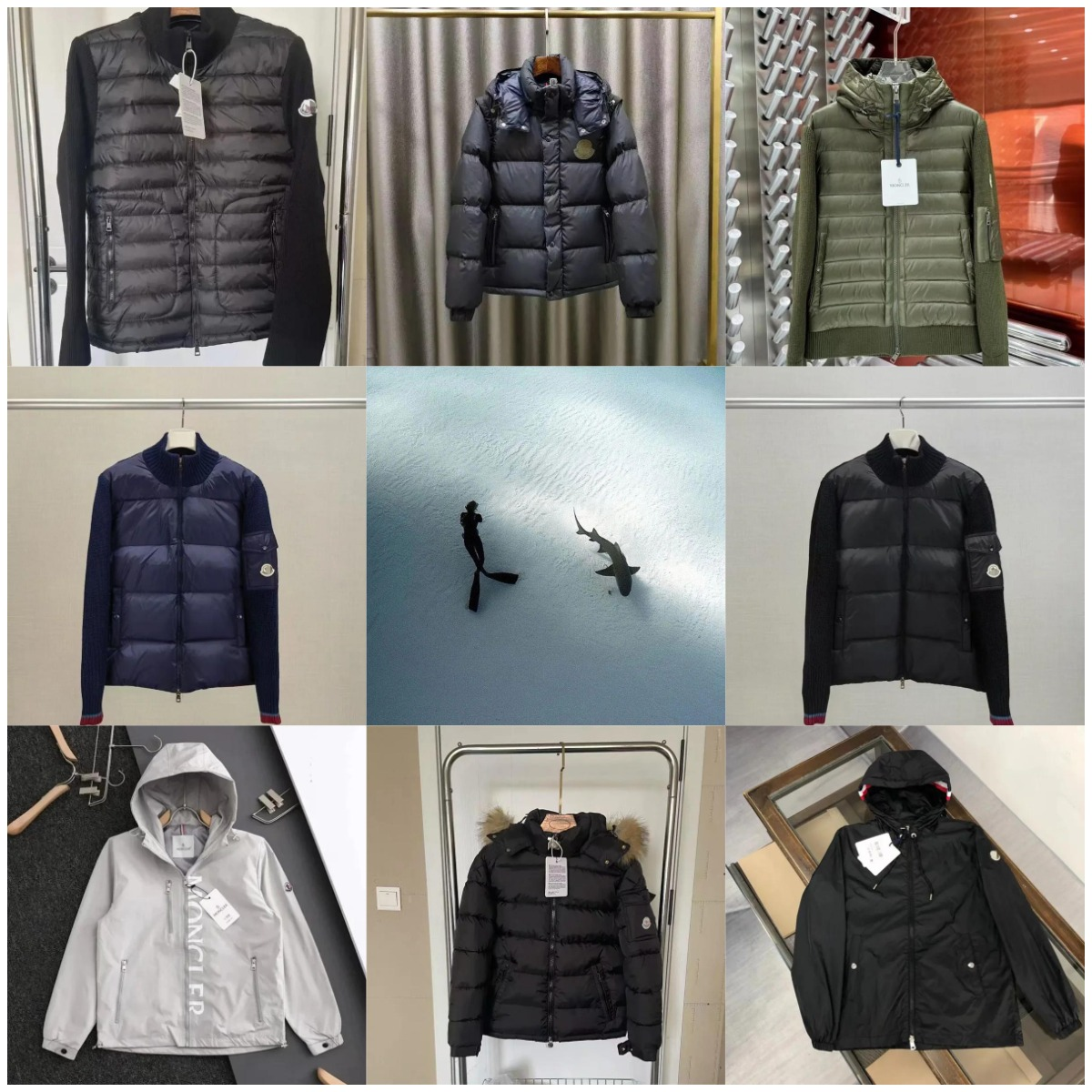 Moncler Down Jacket Black Wint