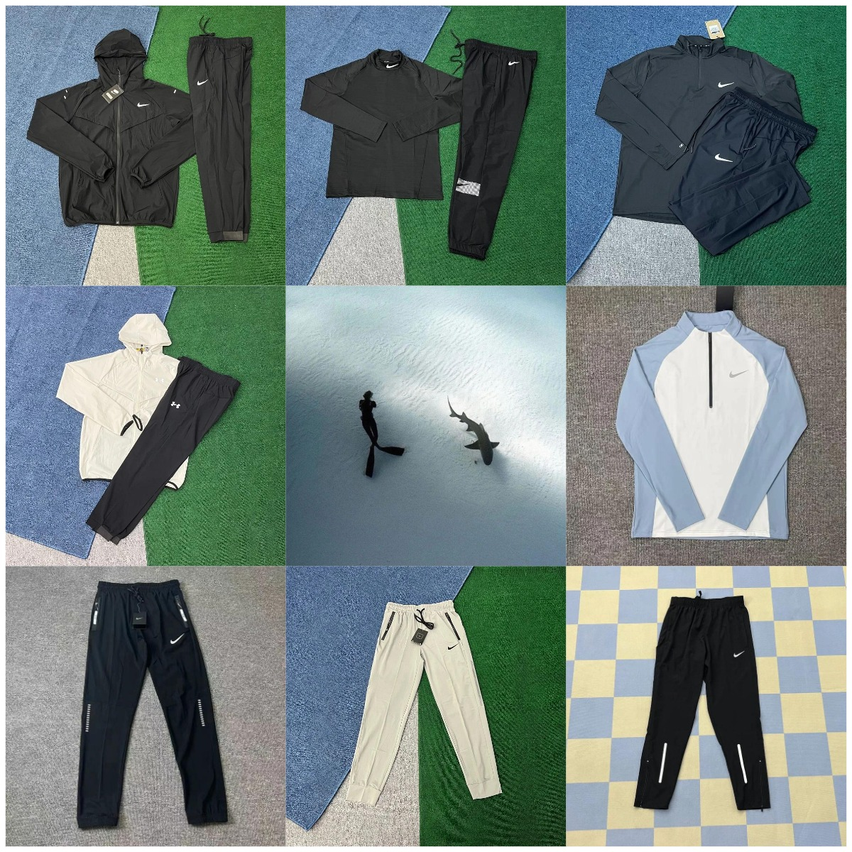 CBA new autumn and winter quick drying sports hooded windproof set, loose casual pants, men's ankle tied thin quick drying pants WhatsApp+86 1811056 7354