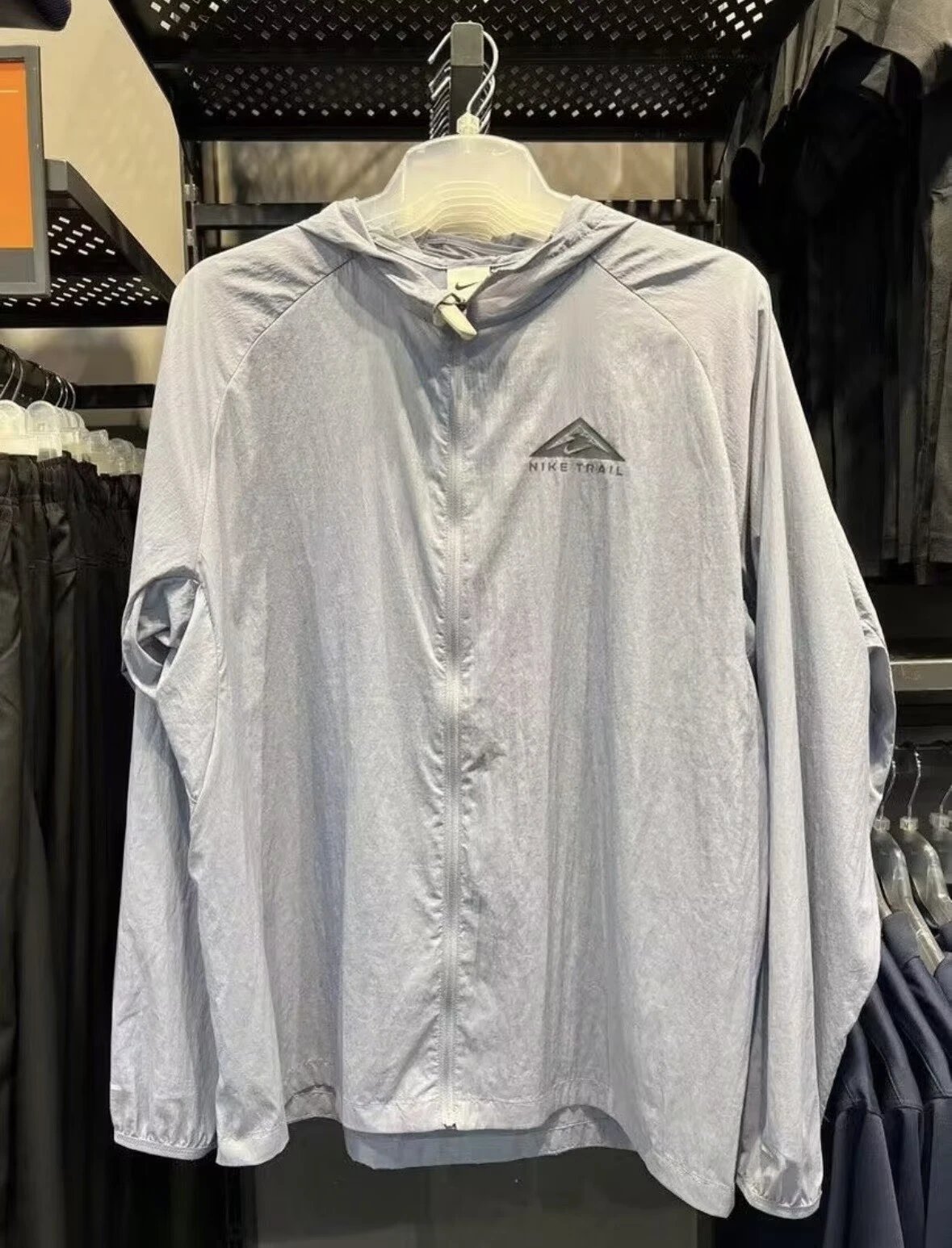 Nike Jackets Running Graphic Half-Zip Jacket — Nike.35(Blue-gray)